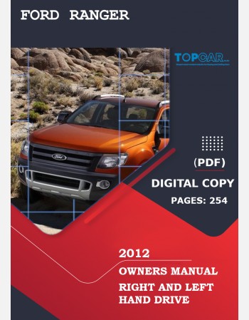 ford ranger 2012 owners manual